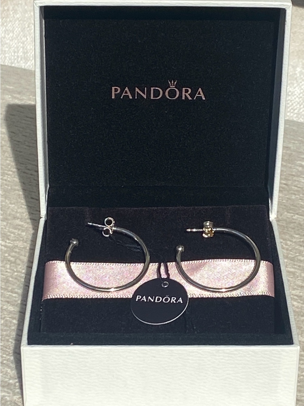 Pandora Silver Hoops of Versatility